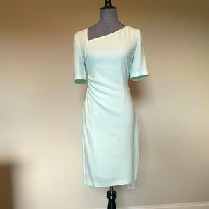Elie Tahari Aqua Blue Sheath Dress